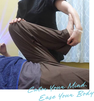 代表の施術中の様子